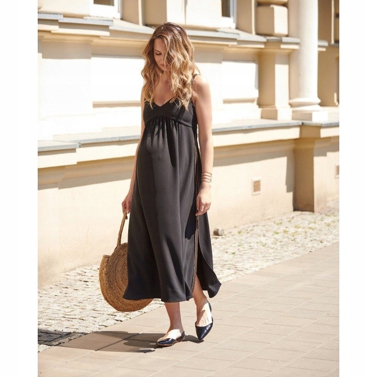 Těhotenské a kojící Šaty Zarama 9fashion, černé, elegantní pro maminky