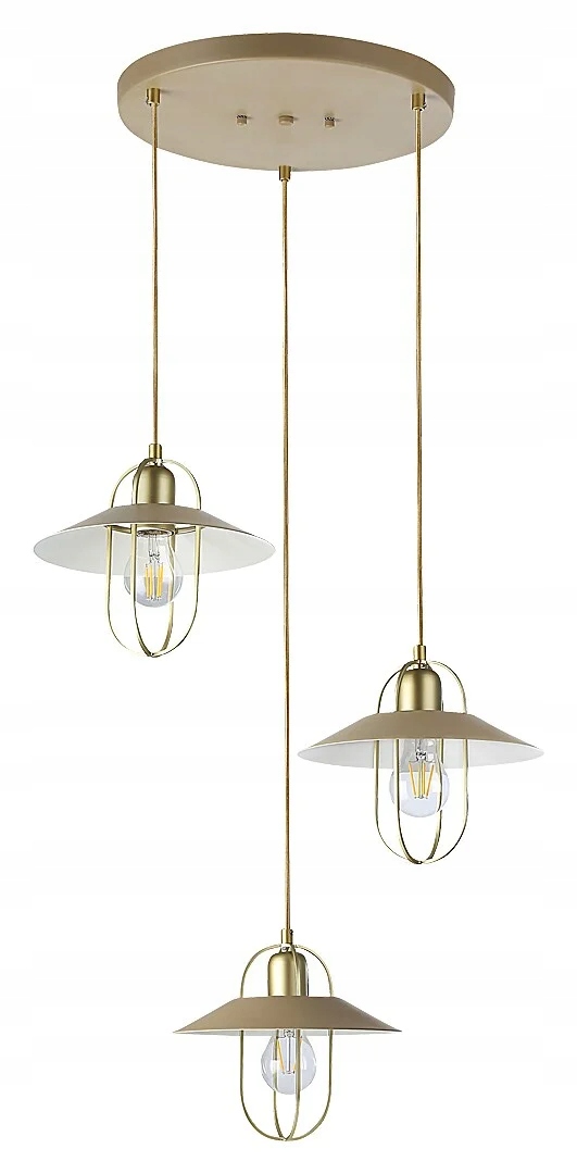 Závěsná lampa E27 3x40W zlatá barva 3520 Nesrin Rabalux