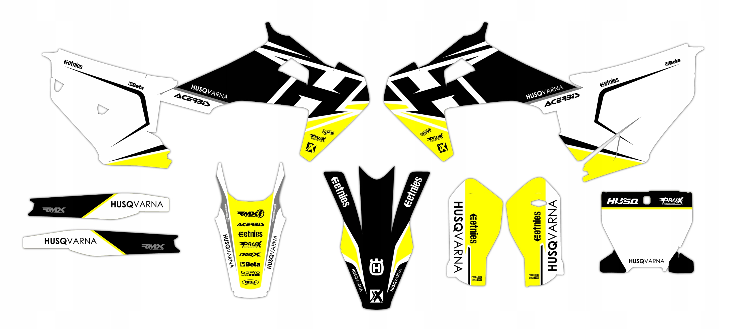 Dýha nálepky na motor Husqvarna Tc Fc 19-22