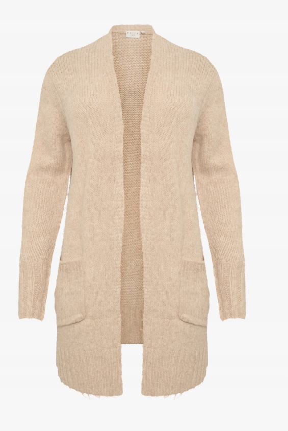 Kaffe curve Kclioma Kardigan plus size béžový melír 42/44