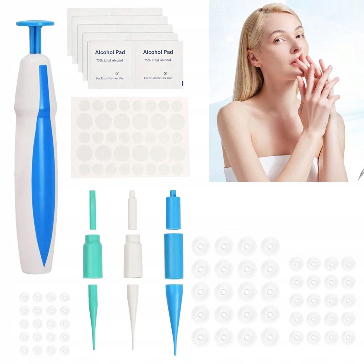 2 In1 Bezbolestné Auto Kůže Tag Mole Sada na odstraňování bradavic Nástrojů