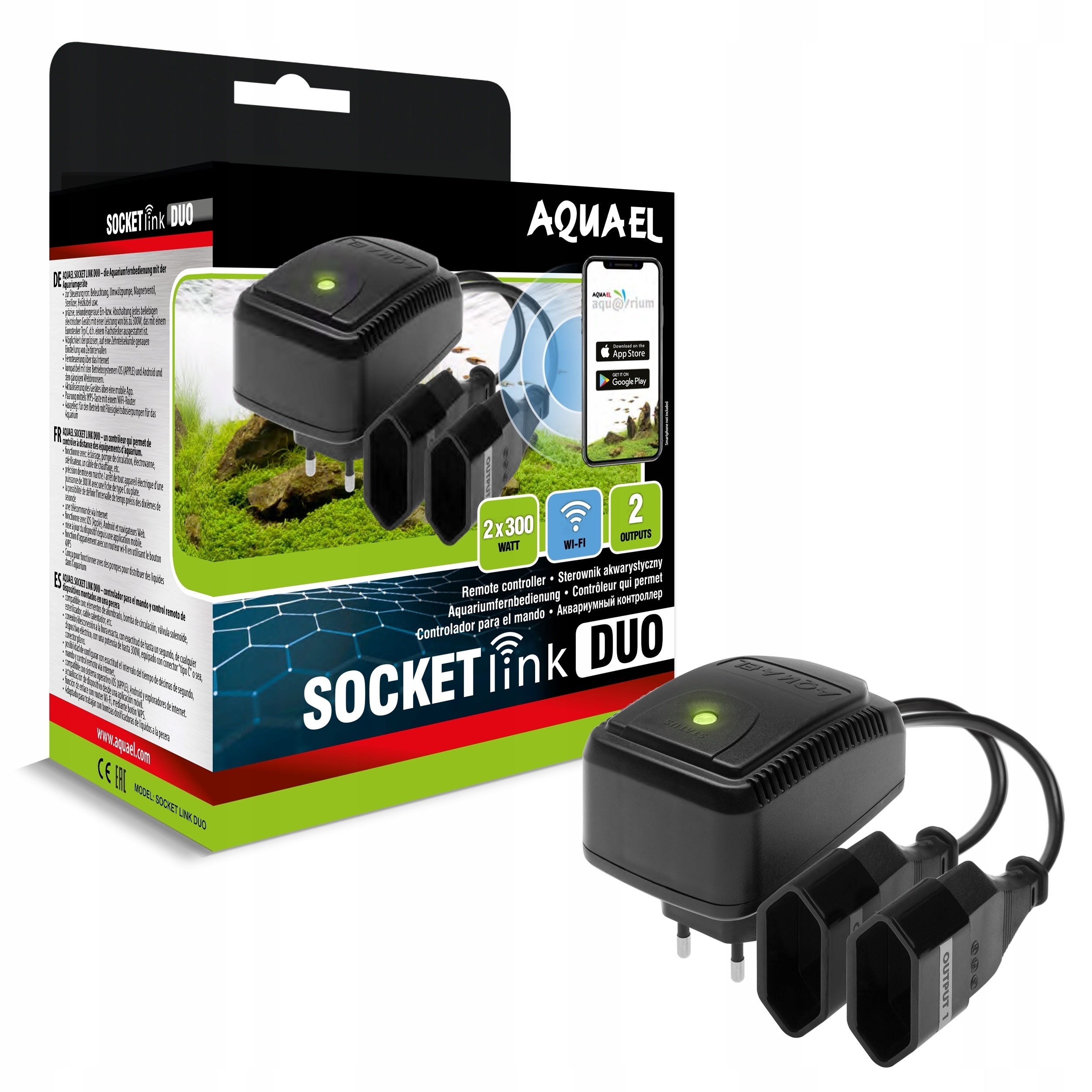 Levně Aquael Časový ovladač Socket Link Duo