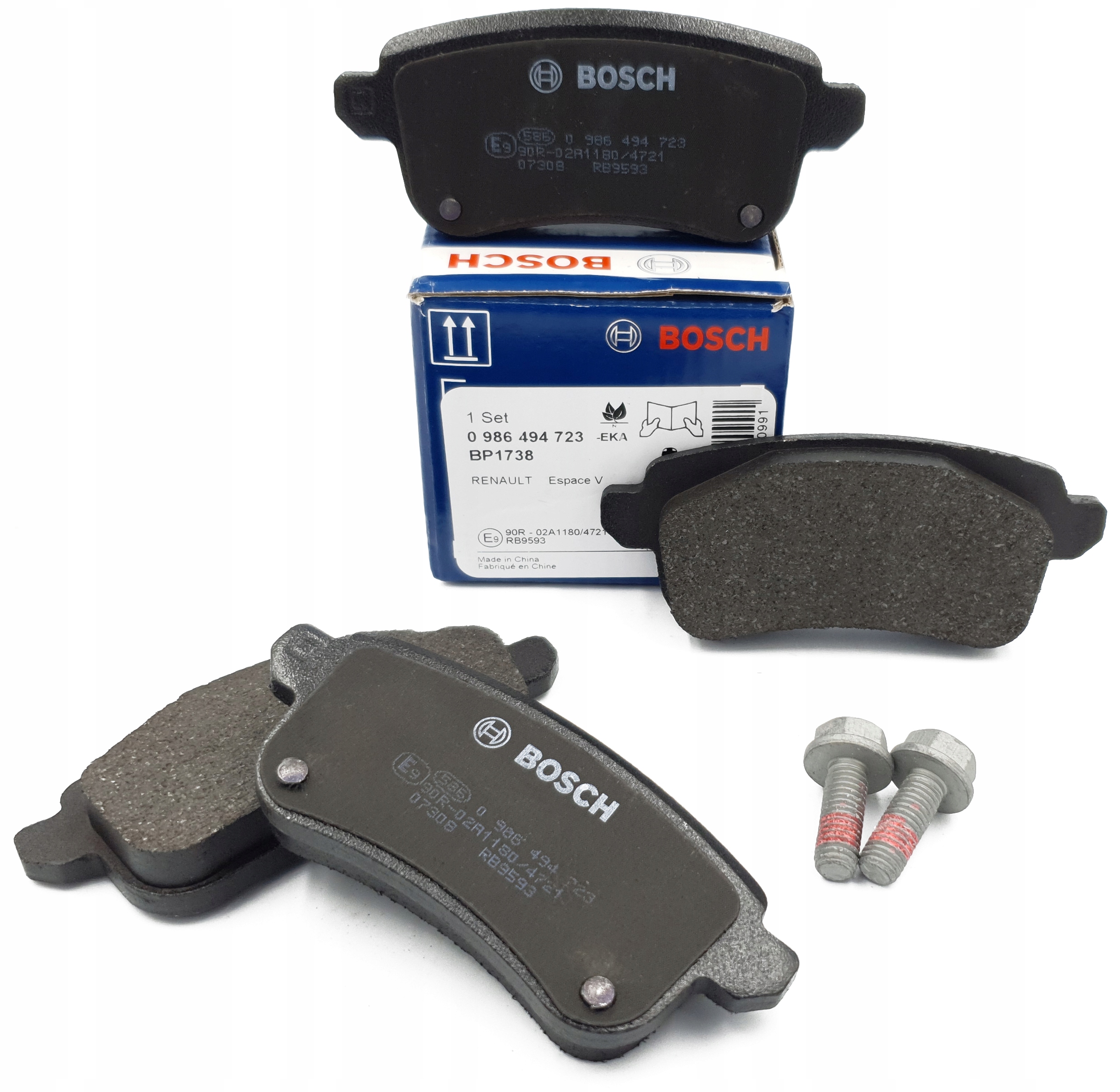 0 986 - Bosch задние тормозные колодки RENAULT MEGANE IV