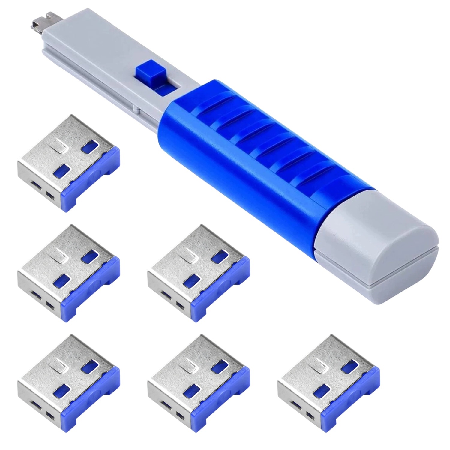 Blokování Usb portu Usb-a fyzické 6 Ks klíč Smartkeeper UL03PKDB