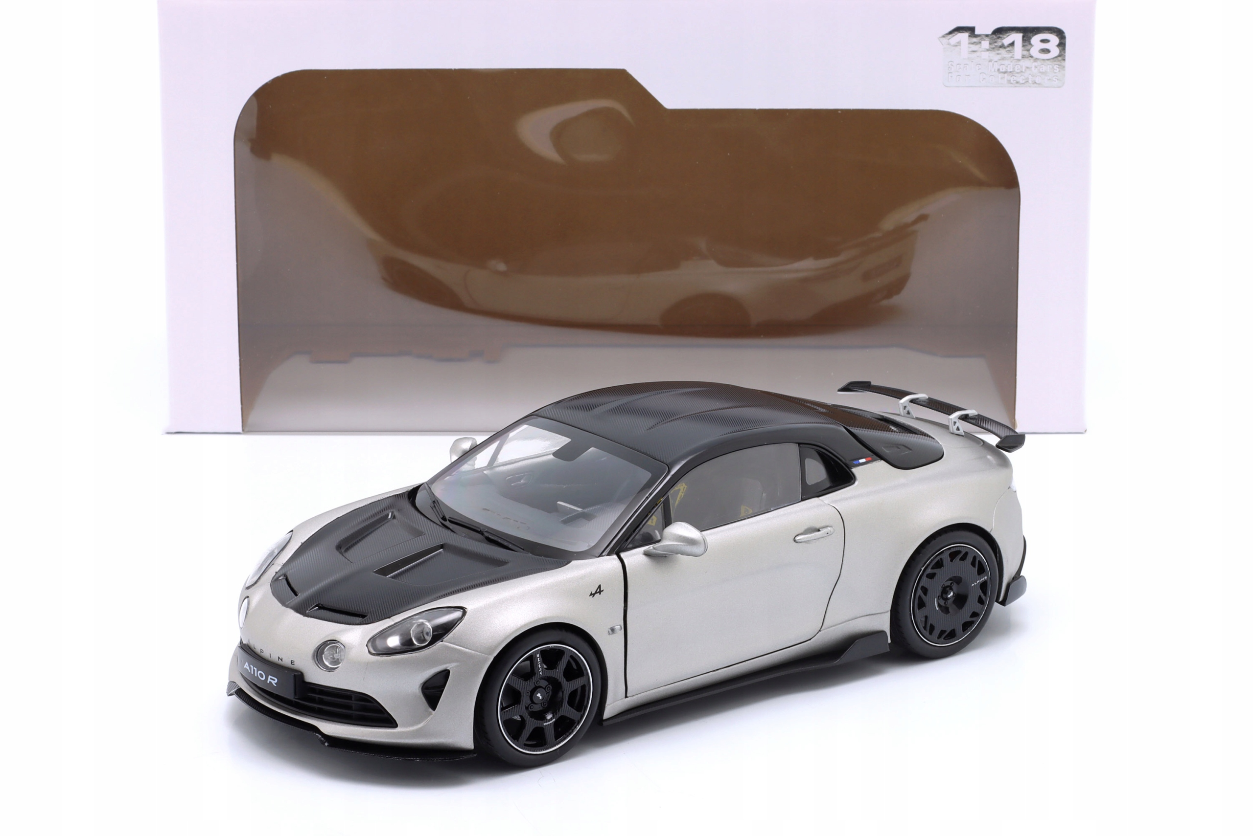 Solido Alpine A110 Radical 2023 Matt Silver 1:18