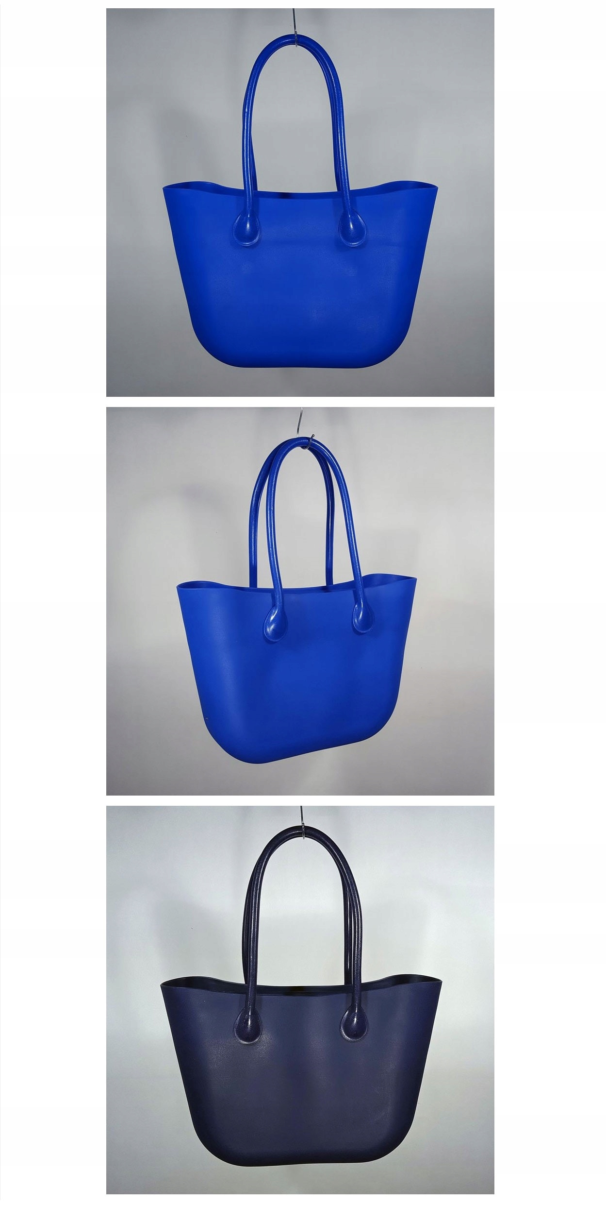 O TORBA GUMOWA HOBO TOREBKA JELLY SHOPPER BAG TGG Kolor okuć inny