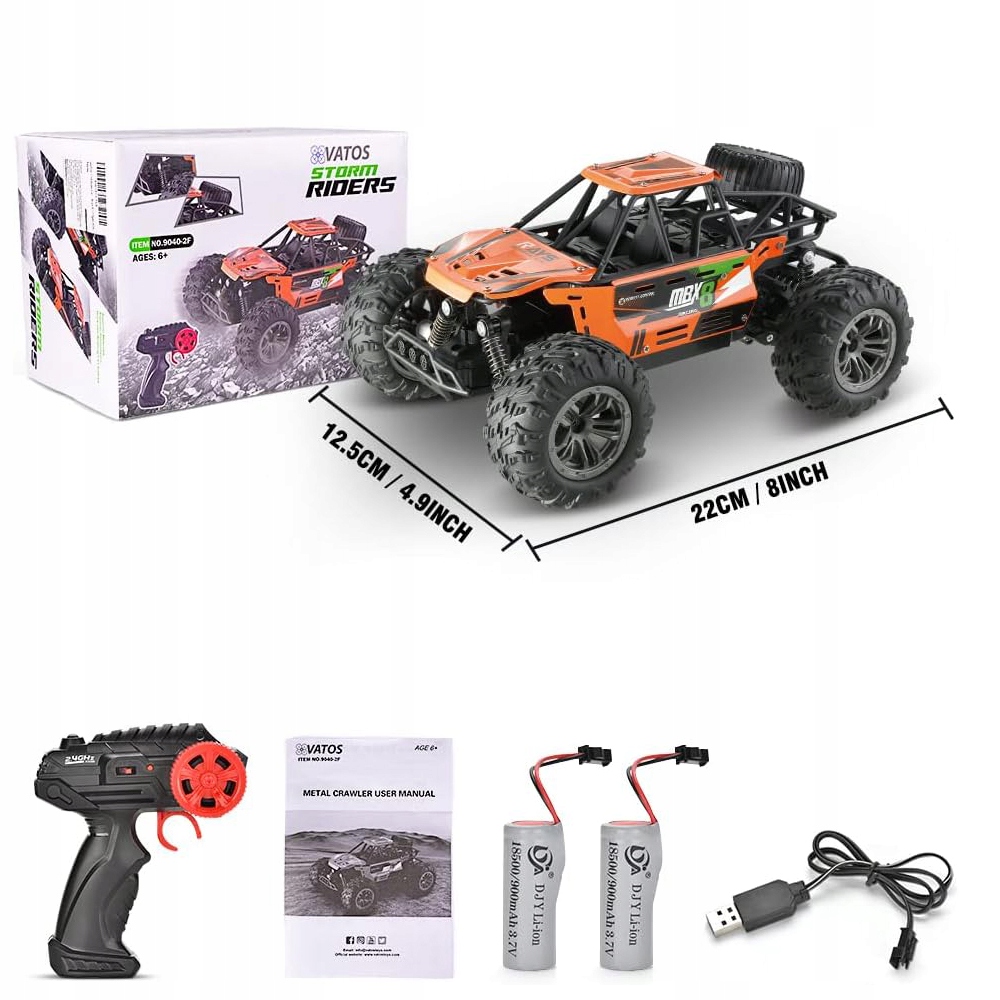 SAMOCHÓD STEROWANY ZDALNIE 2,4 GHZ 1:16 RC MOTORYZACJA POJAZDY TERENOWE RC Minimalny wiek dziecka 5