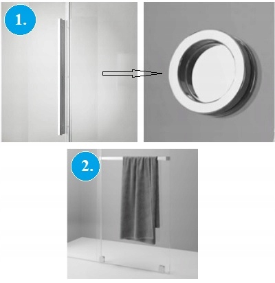 Drzwi prysznicowe FURO DWD 150x200 RADAWAY Chrom Wysokość produktu 200 cm