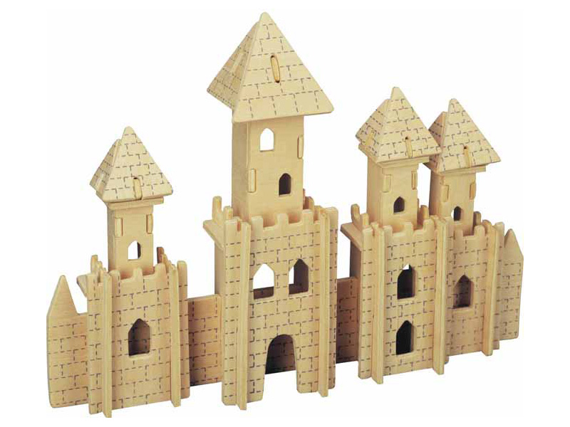 

Zamek składanka drewniana puzzle 3D P106