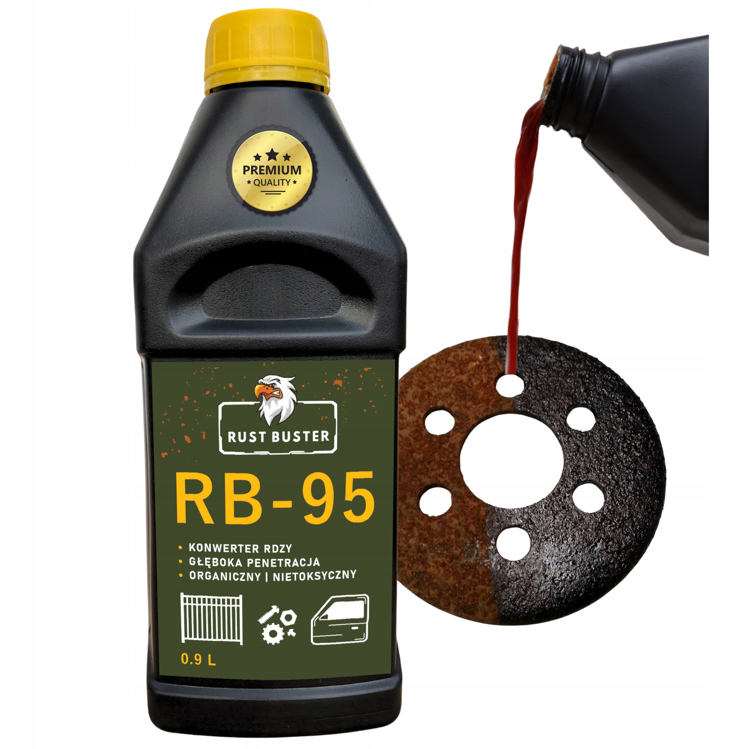 Konwerter rdzy RB-95 neutralizator korozji 1 KG Stan opakowania oryginalne