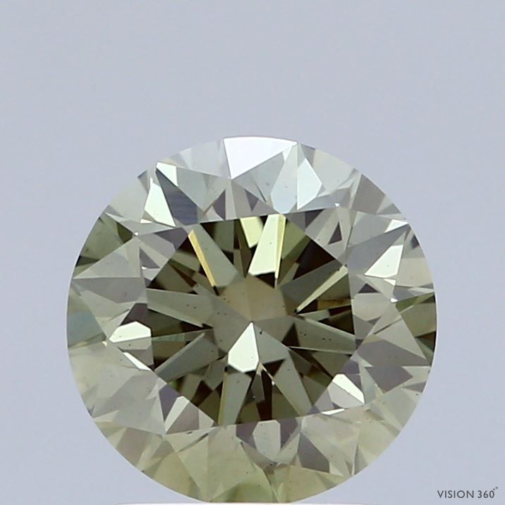 Diament laboratoryjny kolorowy 2.01ct ROUND Fancy Vivid Green VS2 (IGI)