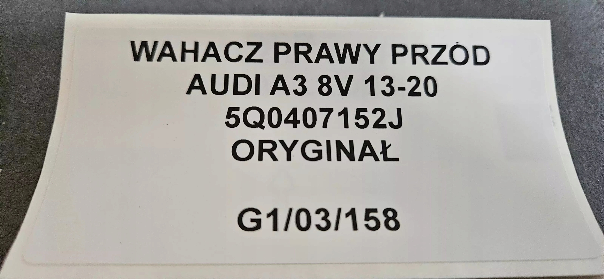 arm right front AUDI A3 8V 13-20 5Q0407152J