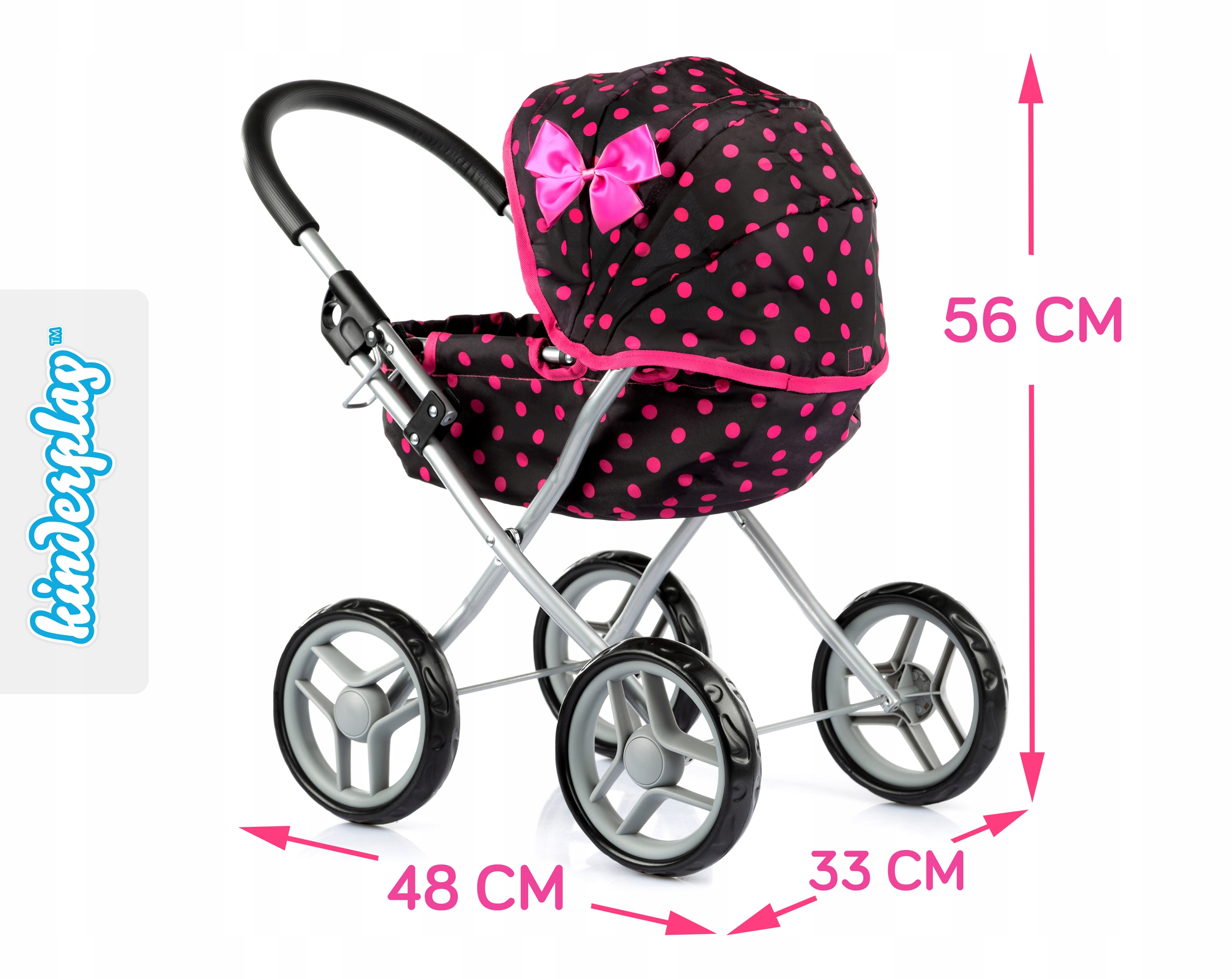 KINDERPLAY WÓZEK DLA LALEK GŁĘBOKI GONDOLA SKŁADANY DASZEK Rodzaj głęboki