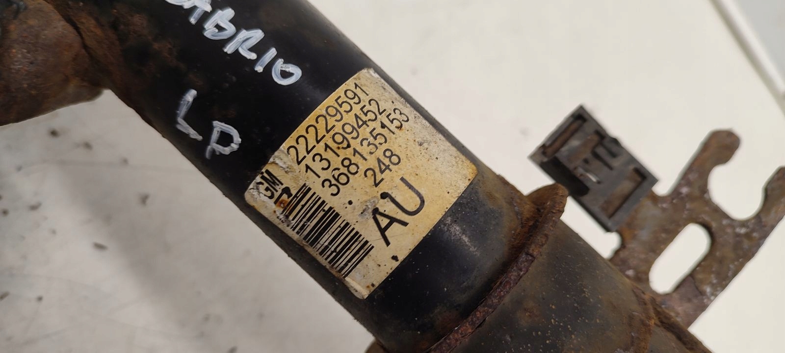shock absorber spring front sususpension Opel Astra H Cabrio