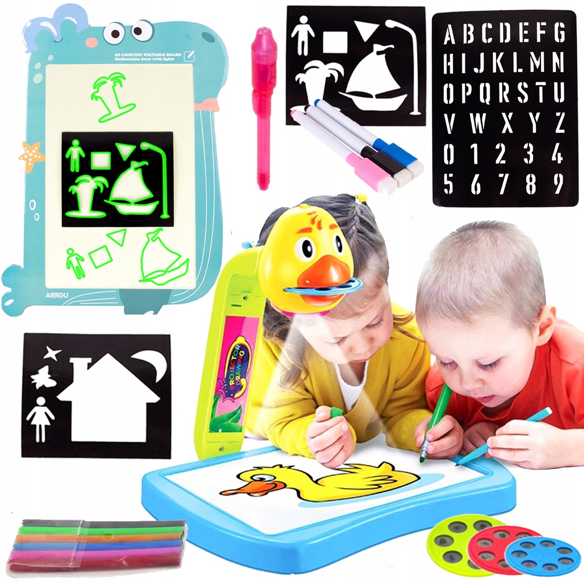 Projektor RZUTNIK + TABLICA do malowania ŚWIATŁEM Certyfikaty, opinie, atesty CE