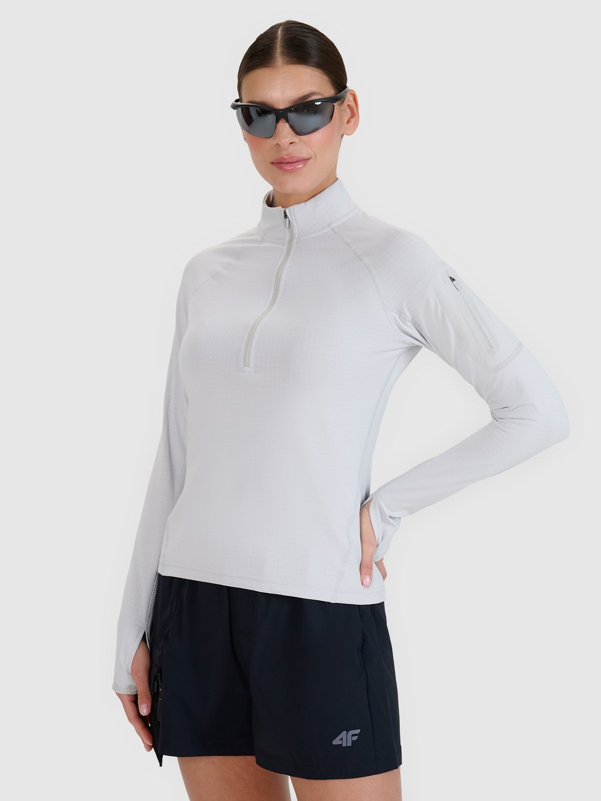 Mikina trekingová mikina 4F , rychleschnoucí, velikost XL, F476, velikost SS25