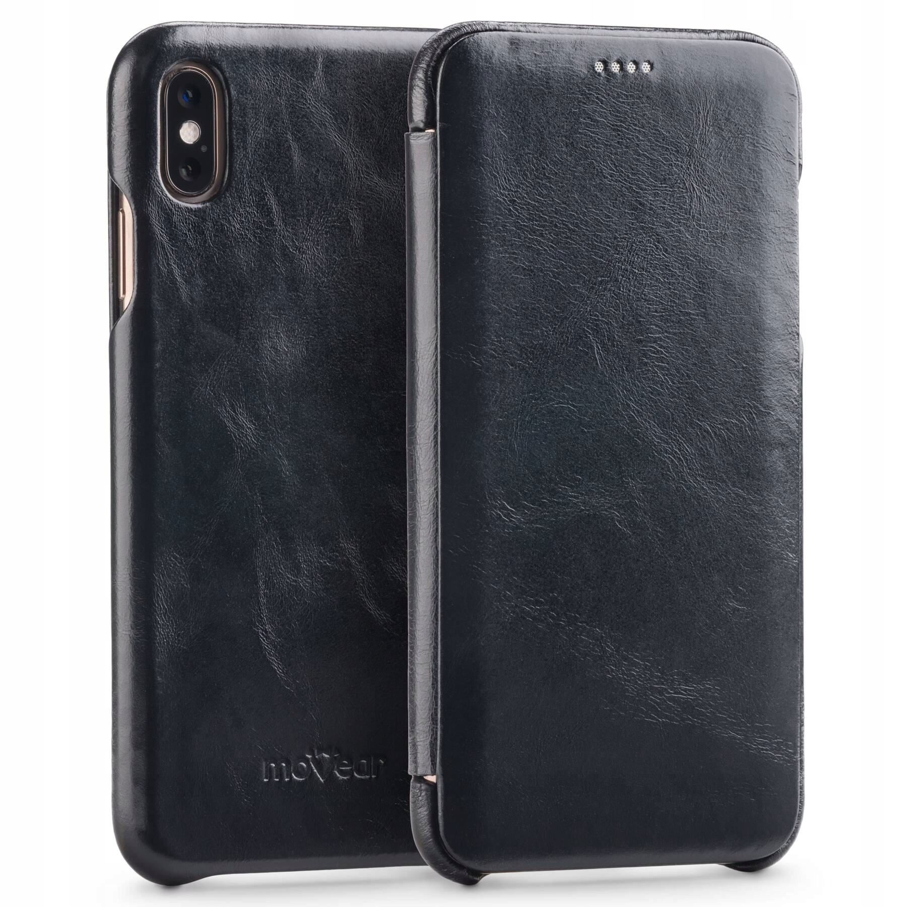 Pouzdro pro iPhone Xs Max Obal s klopou slim case book Movear