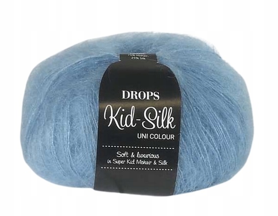 Drops Kid Silk 08 niebieski