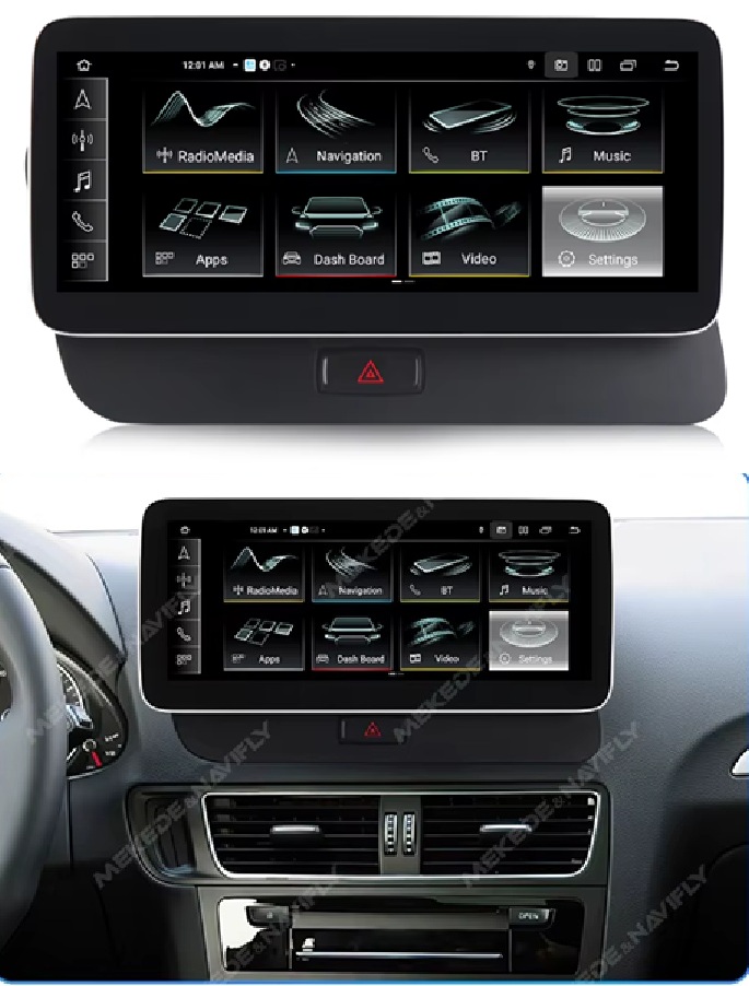 Radio Nawigacja Android Audi Q5 8R 2009-2017 Lte MMI 12,3" 6/128GB Z Gps