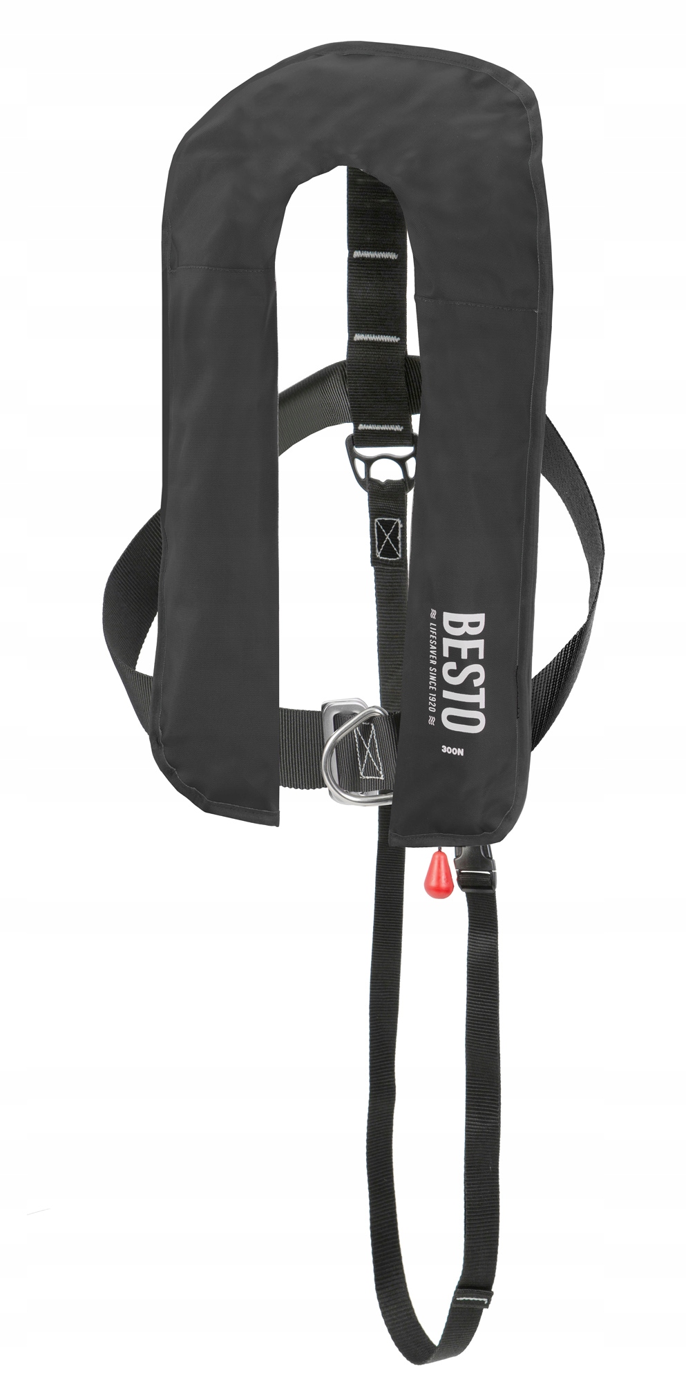 Kamizelka Pneumatyczna Automatyczna 300N 40+KG Czarna Besto