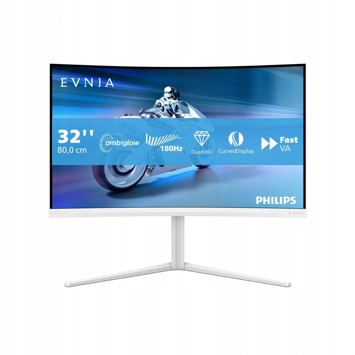Philips Monitor 31.5 palce 32M2C5501 Curved Va 180Hz HDMIx2 Dp Has Ambiglow