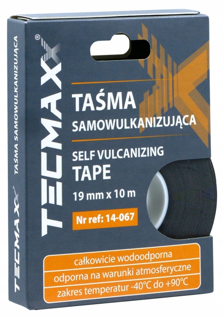 Tecmaxx Gumowa Taśma Samowulkanizująca Czarna 19 MM x 10 M
