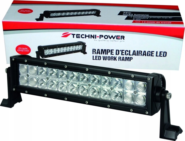 862717 - Світлодіодний робочий світильник прямокутник 72 Вт 5040 ЛМ довжина 358 мм