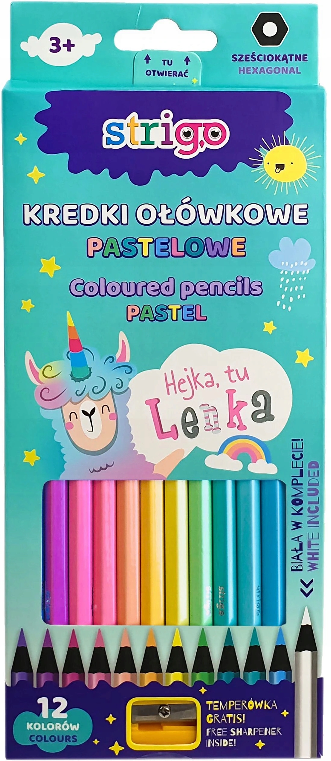 

Pastelowe Kredki Ołówkowe Hejka Tu Lenka Lamorożec