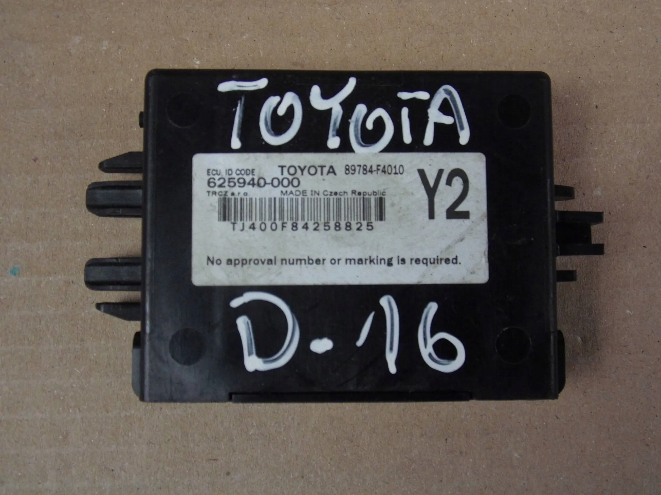 Toyota C-HR module alarm module control unit 89784-F4010 >