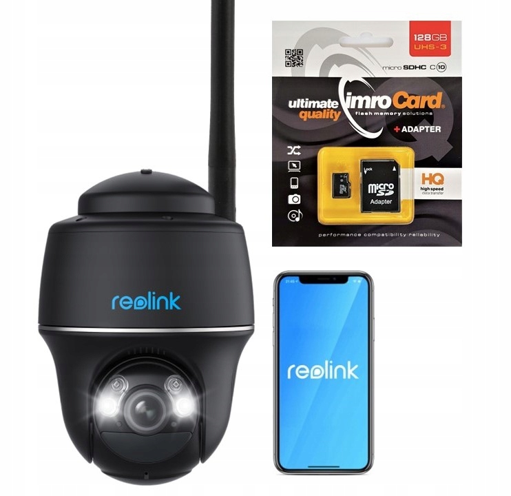 Kamera Reolink Argus Series B430 akumulator 5Mpix WiFi Usb-c Karta 128GB