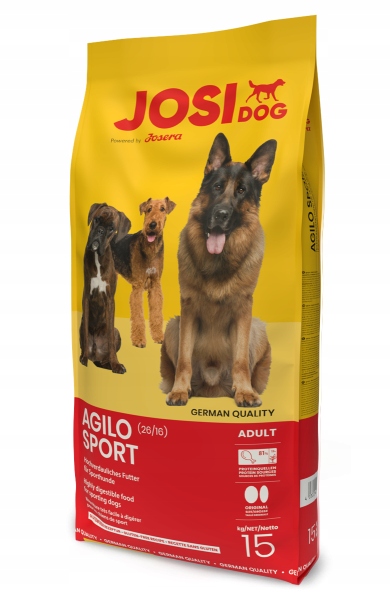 Josera JosiDog Agilo Sport suché krmivo pre psa 15kg. prod. Nemecko