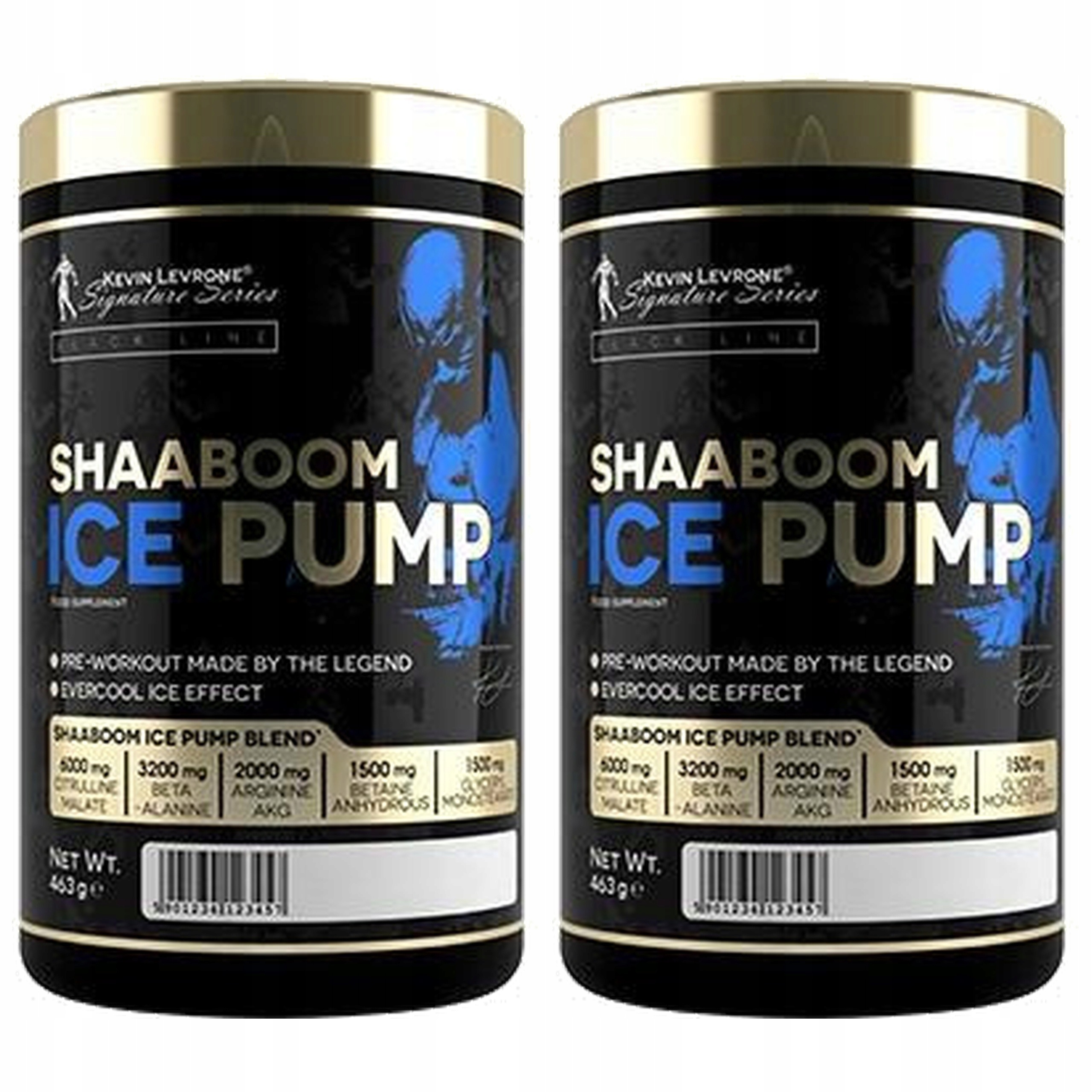 2x Shaaboom Ice Pump 463g Předtréninkovka Energie Svalová pumpa Síla