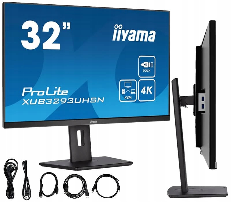 Monitor iiyama ProLite XUB3293UHSN-B5 32 Ips Led 4K /hdmi, Dp, Usb-c/ Kvm,