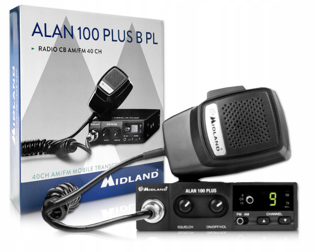 Rádio Cb Alan 100 Plus (výkon vysielača – 4 W, napájacie napätie – 13,8 V)