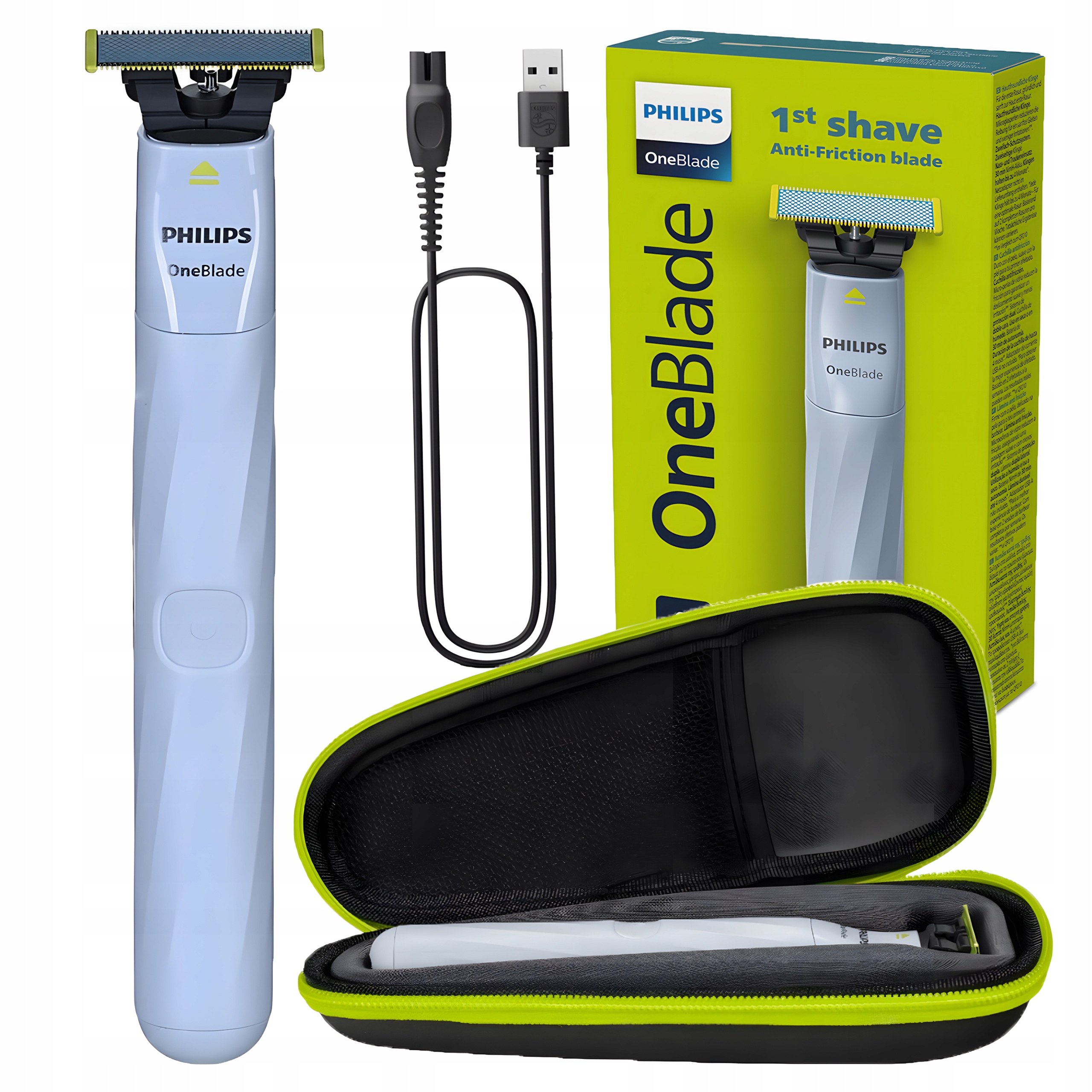 Sada Holicí Strojek Philips OneBlade First Shave QP1324/20 Pouzdro