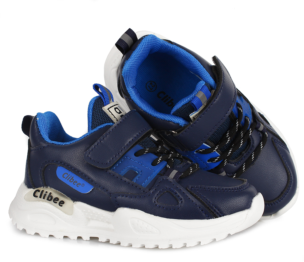 

Adidaski granatowe profilowane Clibee eko-skóra 30