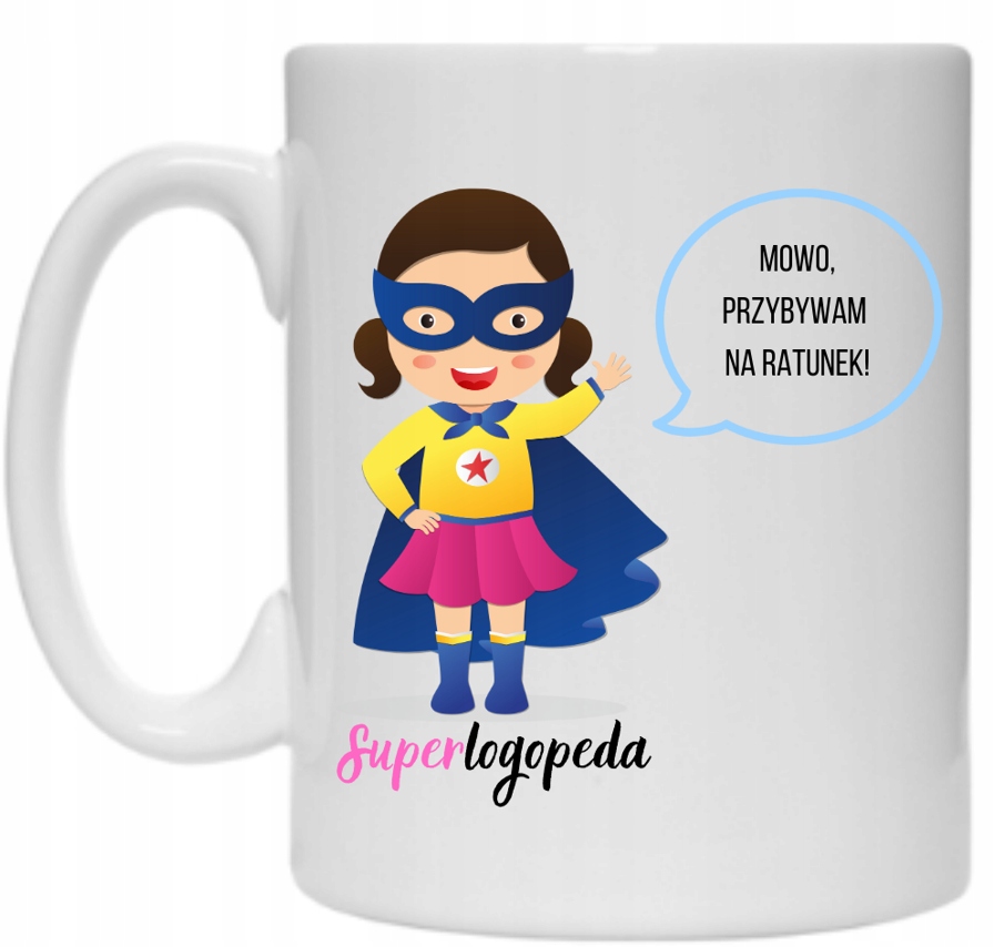 KUBEK PREZENT PRACA HOBBY MOWA SUPER LOGOPEDA Marka inna