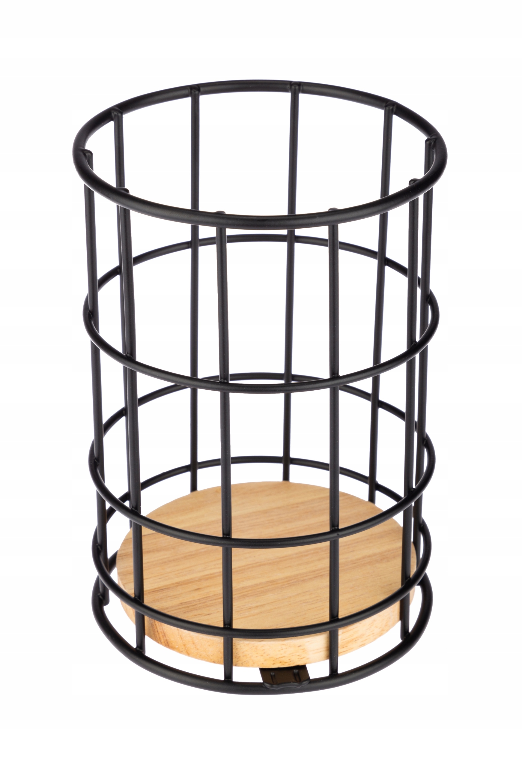 

Pojemnik Na Przybory Kuchenne Scandi czarny metal