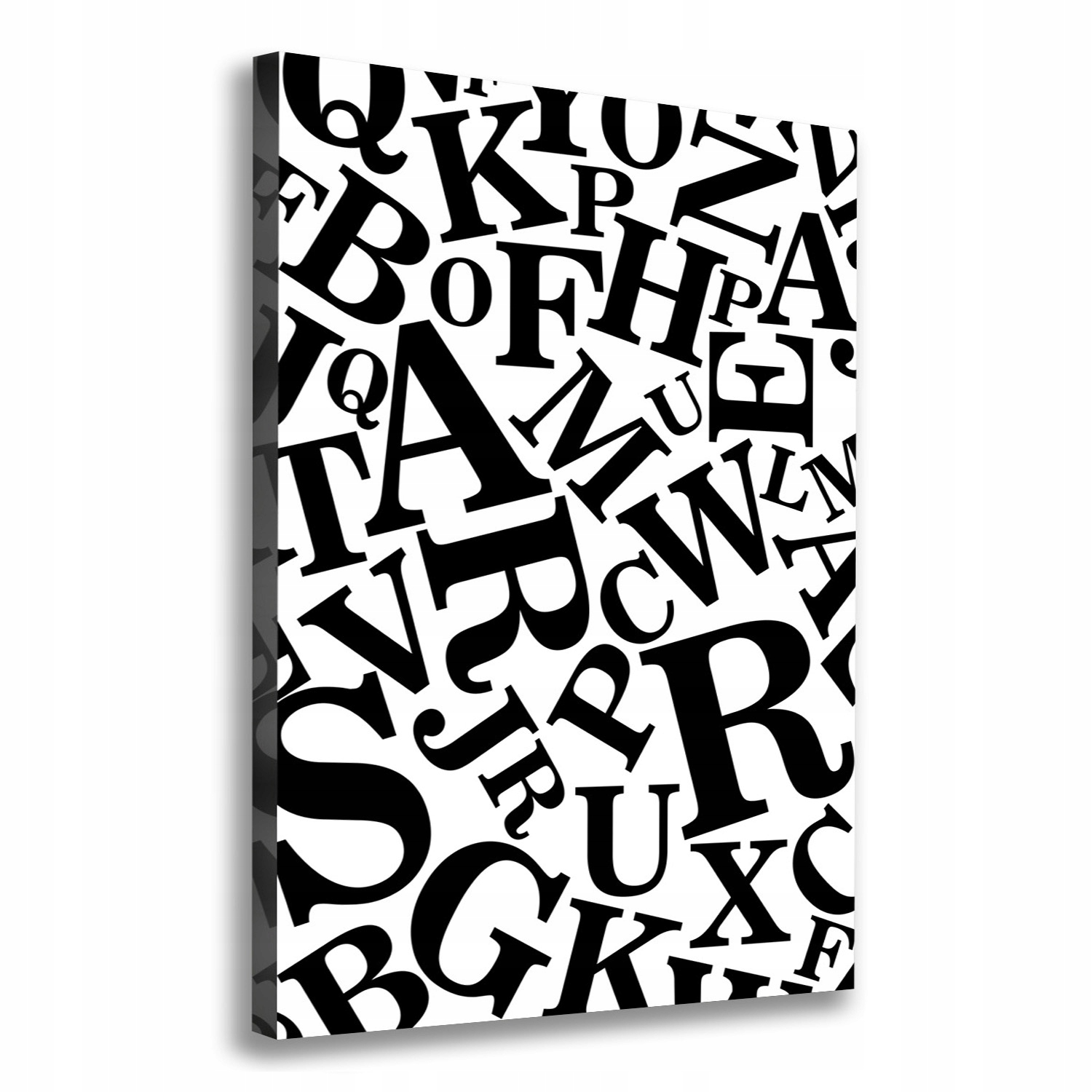 

Nowoczesny obraz canvas na ramie Alfabet 70x100 cm