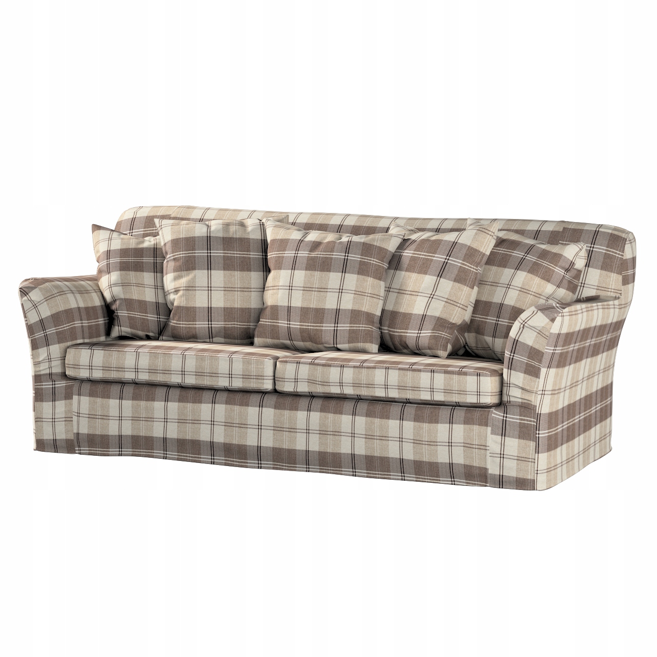 Dekoria potah na rozkládací pohovku Tomelilla pro 3 osoby Ikea, hnědý