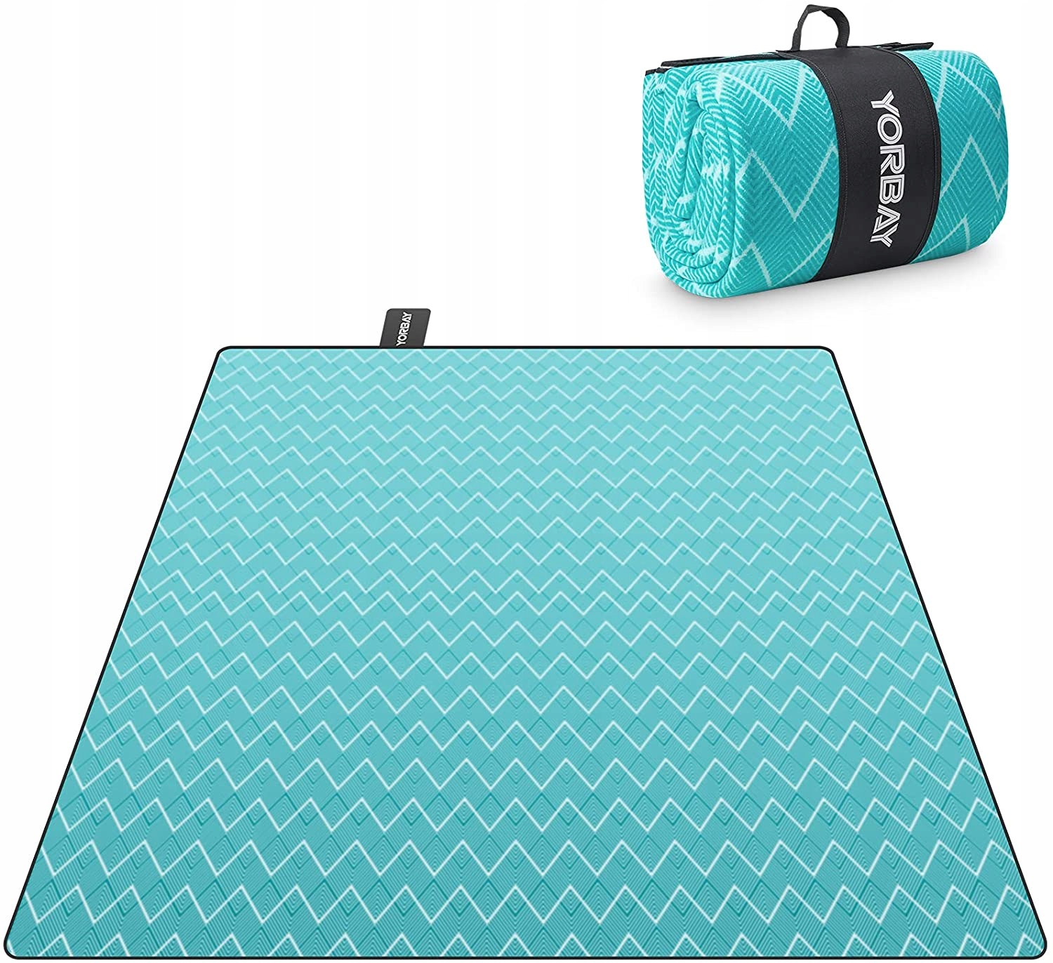 KOC PLAŻOWY POLAR + GUMA PIANKOWA 200x200CM TORBA