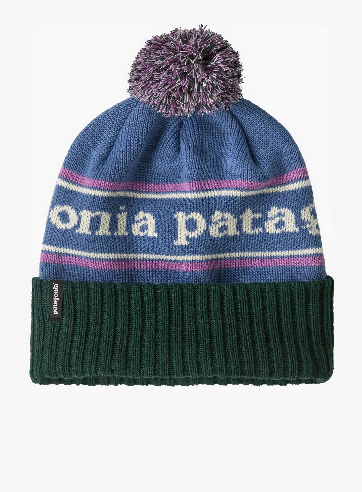 Čepice zimní Patagonia Powder Town Beanie park stripe/barnacle blue