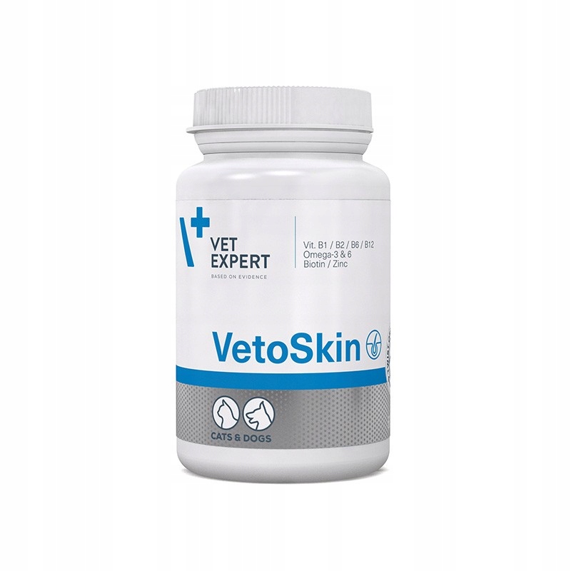 Vet Expert Vetoskin Preparat Na Skórę I Sierść Psa Kota 90 Kapsułek