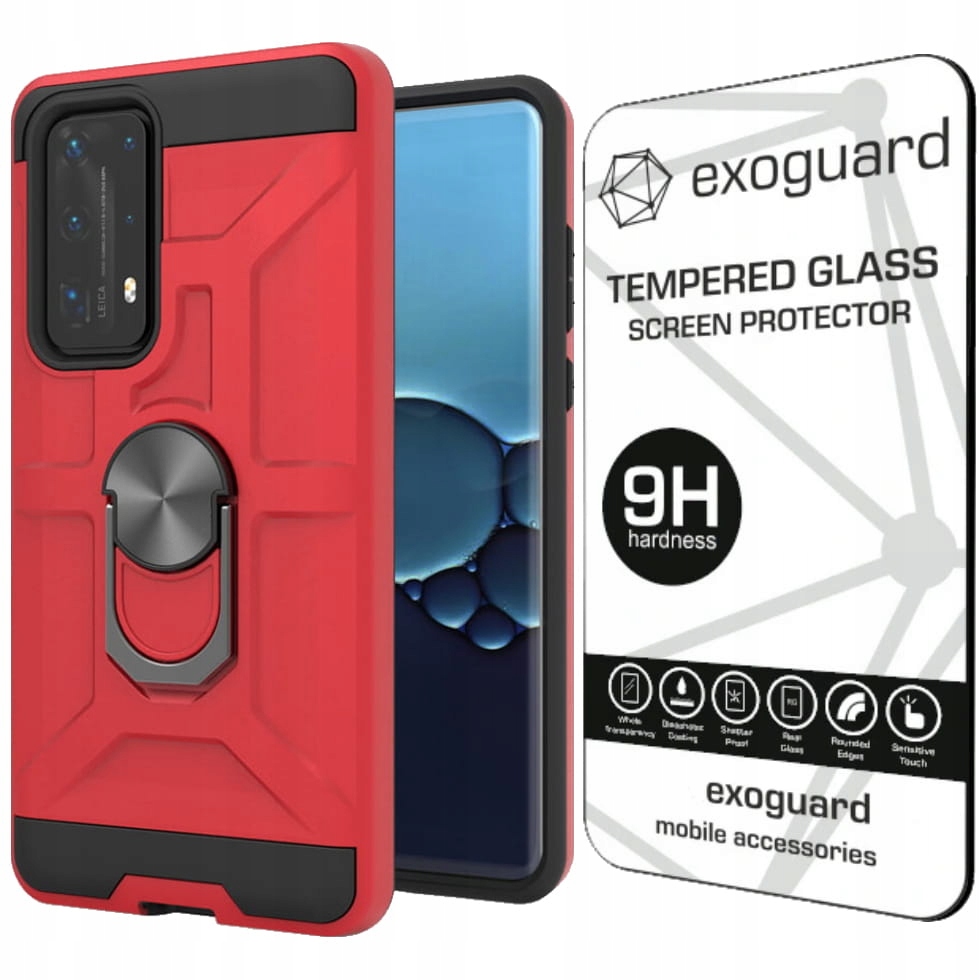 

Exoguard - Case Etui Pancerne+szkło do Huawei P40