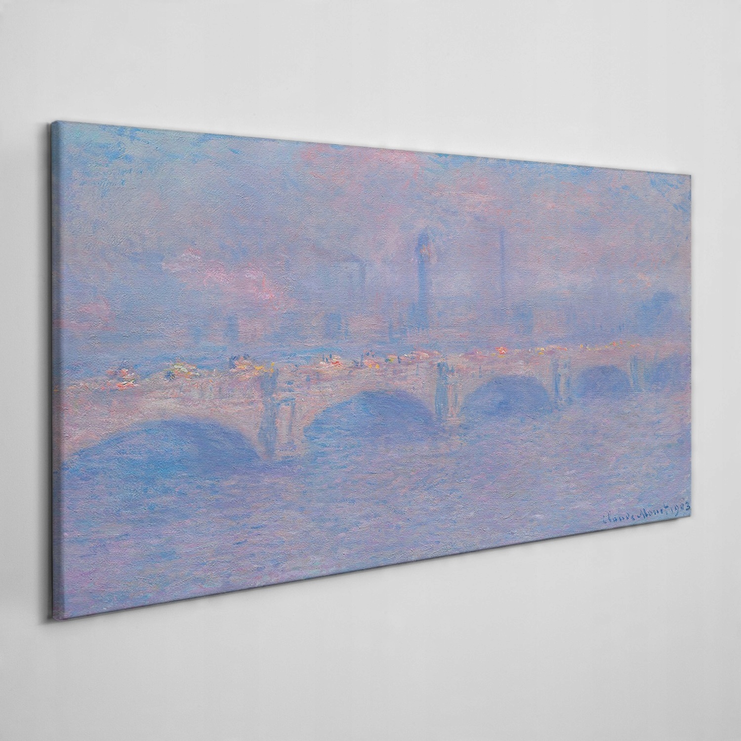 

Foto-obraz na płótnie Most waterloo Monet 120x60
