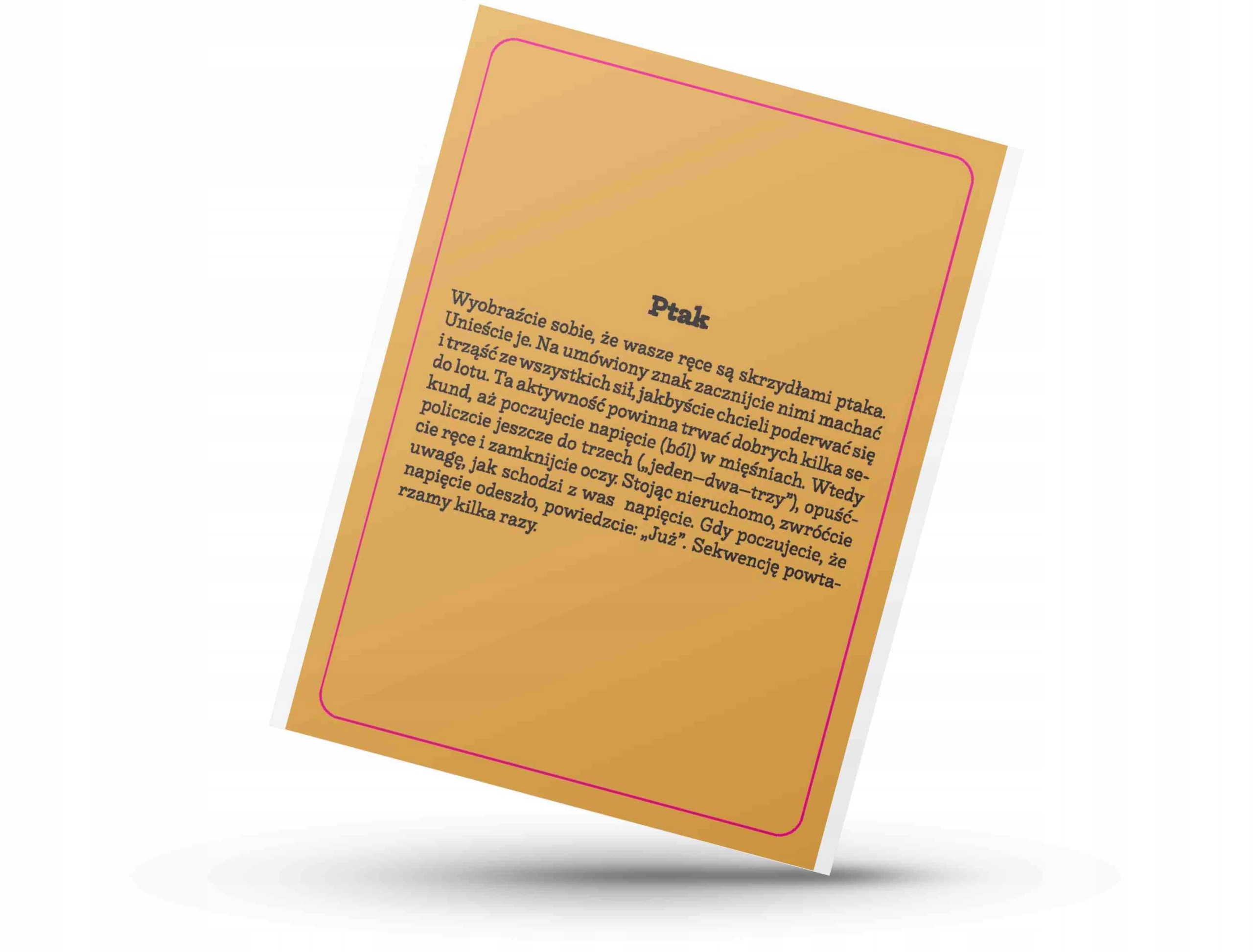 ZABAWY WSPIERAJĄCE REGULACJĘ EMOCJI – 101 pomysłów Karty Edukowisko +ołówek Materiał karton papier