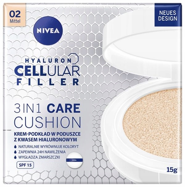 Nivea 3IN1 Podkladová Báze V Houbičce SPF15 02 Medium