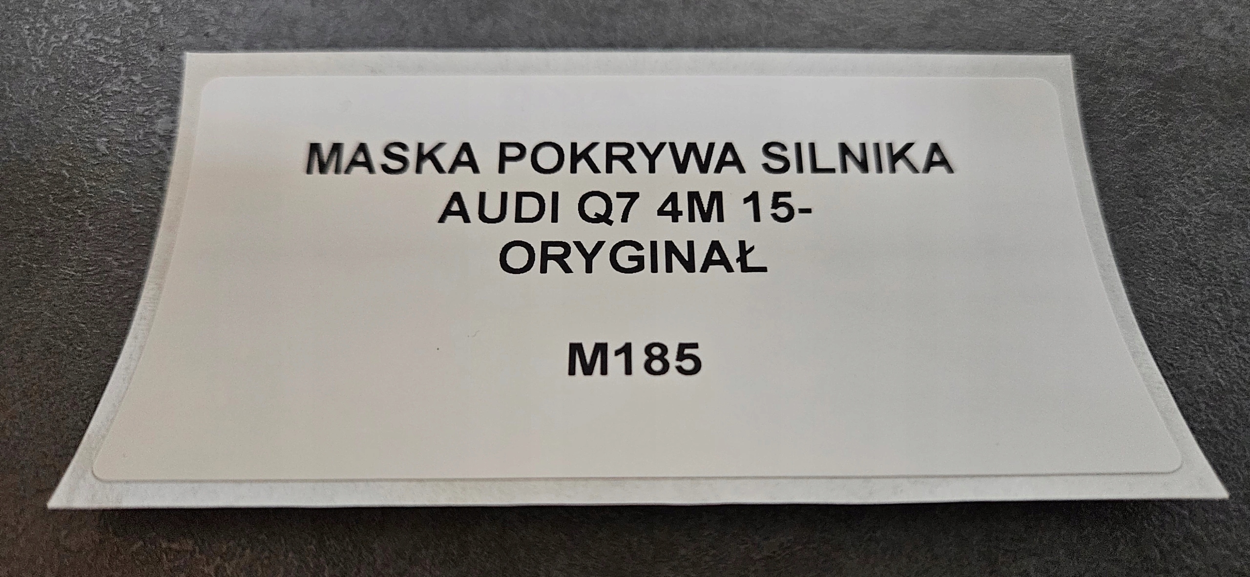 bonnet AUDI Q7 4M 15- original
