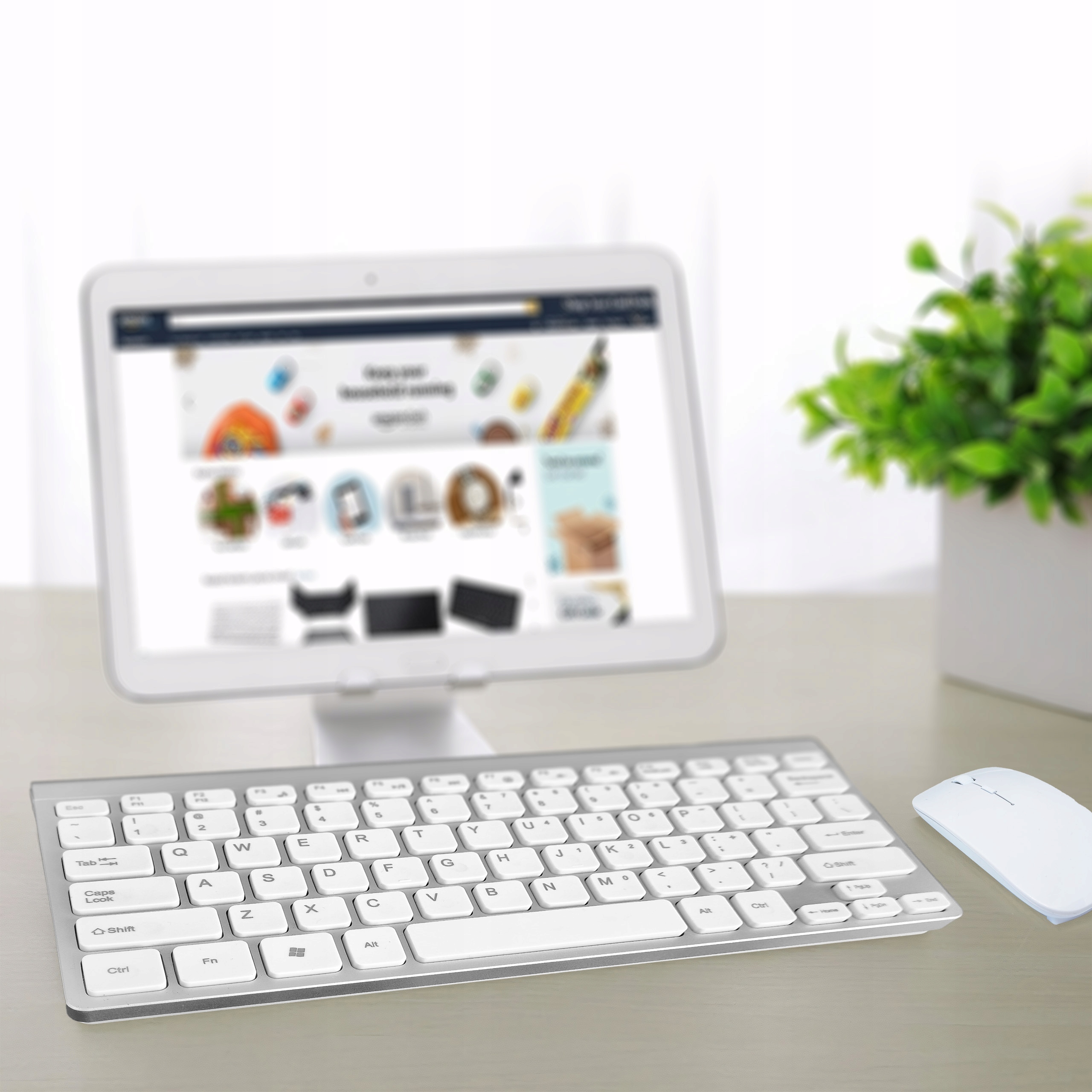 KLAWIATURA BEZPRZEWODOWA MYSZ ZESTAW USB MINI SLIM Typ klawiatury membranowa