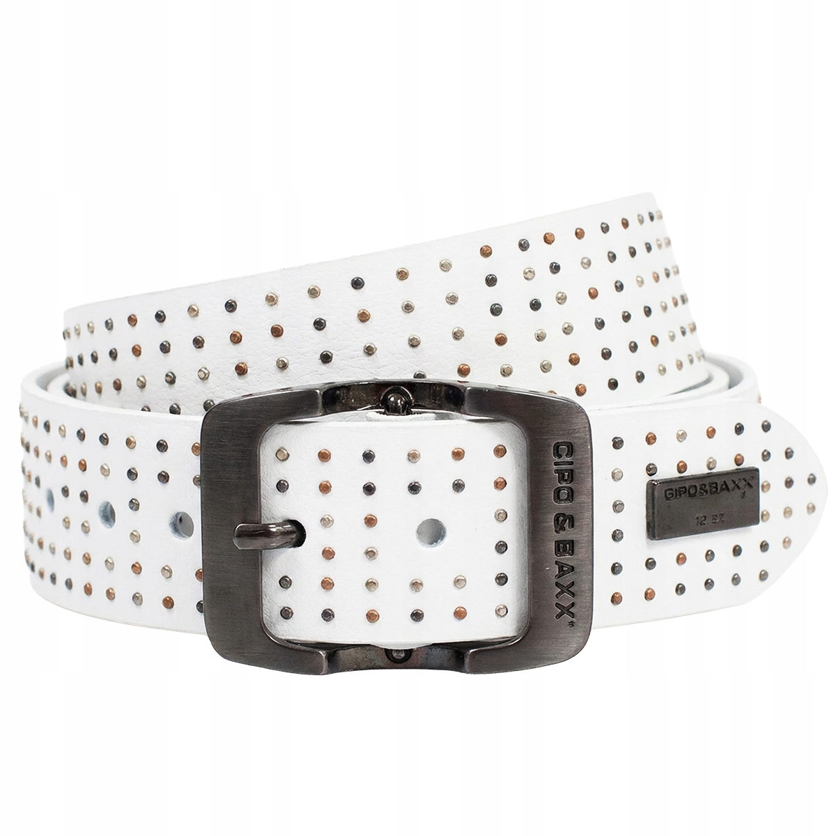 Pásek Pánský Cipo Baxx Přírodní kůže Vintage Kovová spona